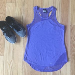 Nike Dri-Fit Mesh Razor Back Workout Tank Medium